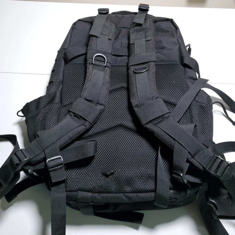 Built For Athletes 45L Large Black Hero Backpack Bookbag Tactical